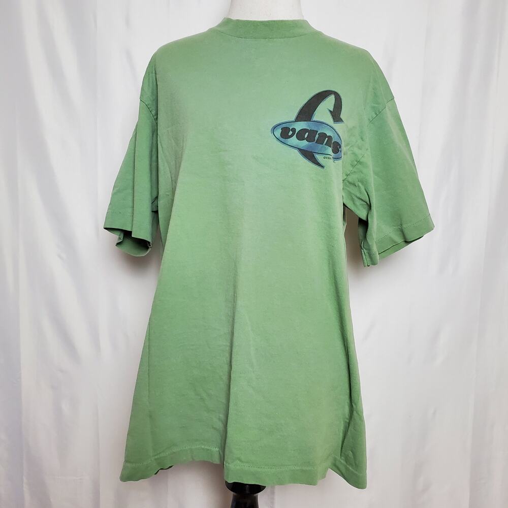 Vintage 1995 Single Stitch Vans T-Shirt SZ Large